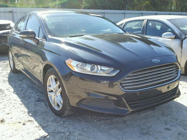 3FA6P0HD8ER179432 - 2014 FORD FUSION SE BLACK photo 1