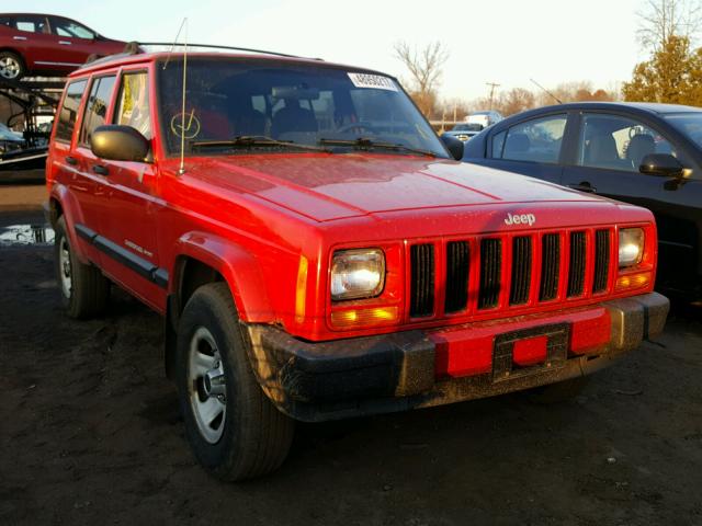 1J4FF48S4YL273503 - 2000 JEEP CHEROKEE S RED photo 1
