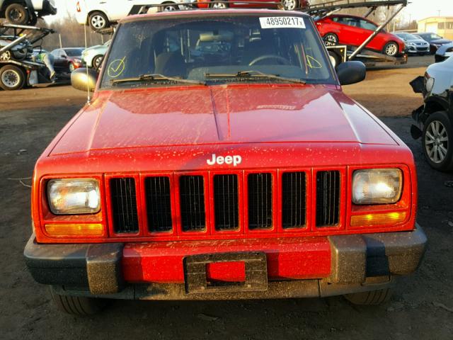 1J4FF48S4YL273503 - 2000 JEEP CHEROKEE S RED photo 9