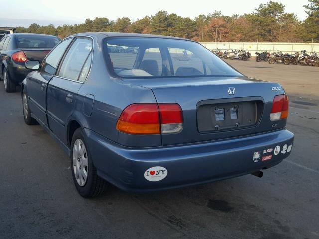 2HGEJ6671WH629850 - 1998 HONDA CIVIC LX BLUE photo 3