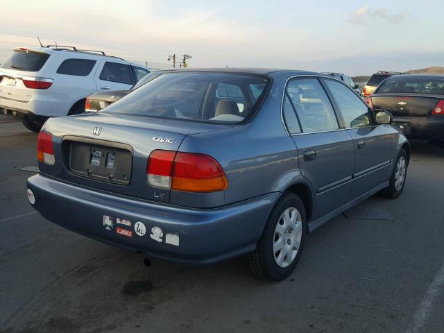 2HGEJ6671WH629850 - 1998 HONDA CIVIC LX BLUE photo 4