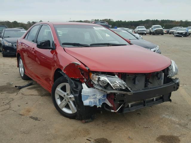 4T1BF1FK0EU865102 - 2014 TOYOTA CAMRY L RED photo 1