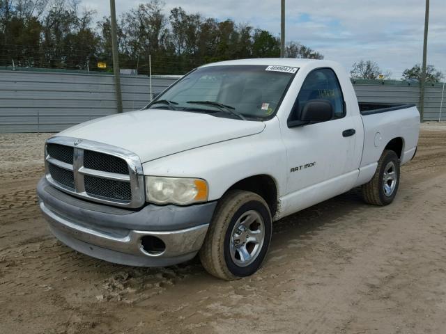 1D7HA16K12J187668 - 2002 DODGE RAM 1500 WHITE photo 2