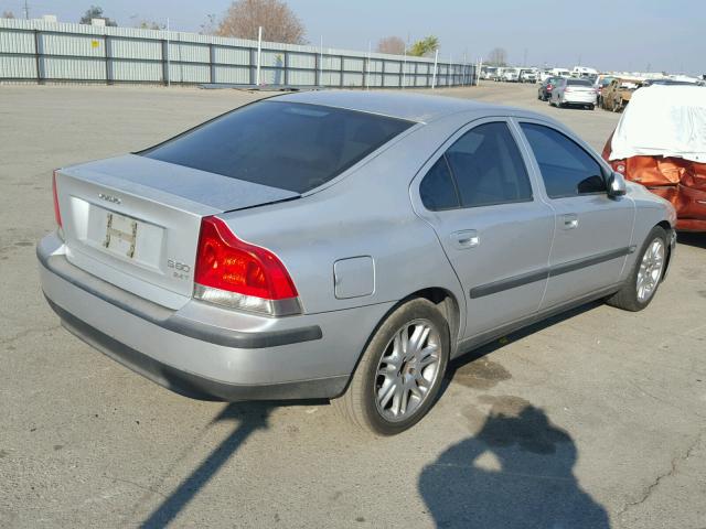 YV1RS58D022119318 - 2002 VOLVO S60 2.4T GRAY photo 4