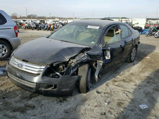 3FAHP06Z98R247992 - 2008 FORD FUSION S BLUE photo 2