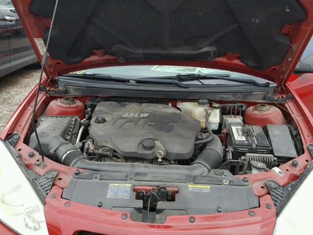 1G2ZH58N174249850 - 2007 PONTIAC G6 GT RED photo 7