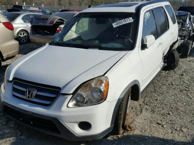 JHLRD78996C023178 - 2006 HONDA CR-V SE WHITE photo 2