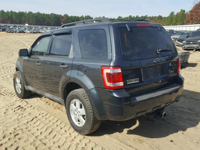 1FMCU02719KA35669 - 2009 FORD ESCAPE XLS BLUE photo 3