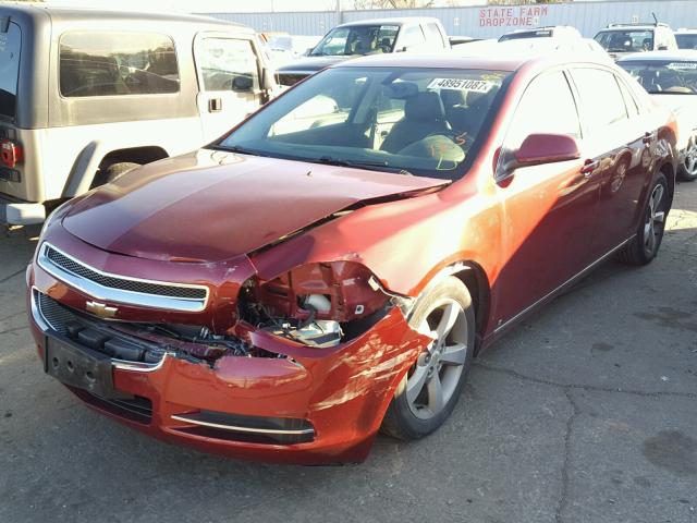 1G1ZJ57B69F200957 - 2009 CHEVROLET MALIBU 2LT RED photo 2