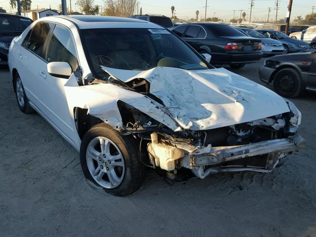 1HGCM56746A157361 - 2006 HONDA ACCORD EX WHITE photo 1