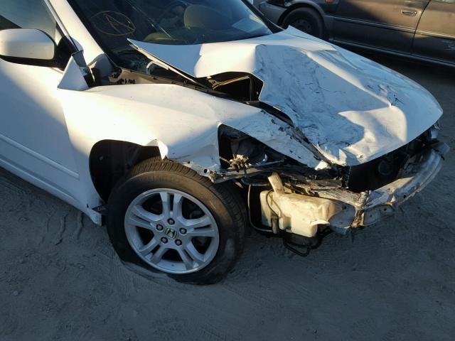 1HGCM56746A157361 - 2006 HONDA ACCORD EX WHITE photo 9