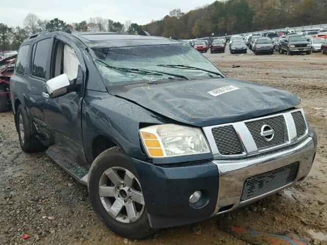 5N1AA08A14N730891 - 2004 NISSAN ARMADA SE GREEN photo 1