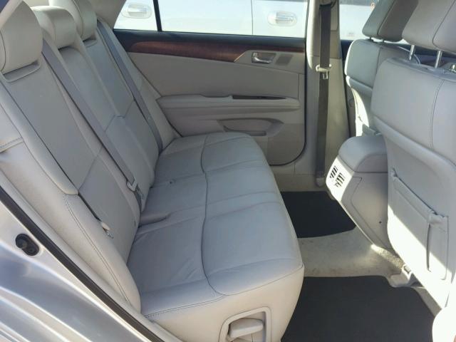 4T1BK3DB4BU412574 - 2011 TOYOTA AVALON BAS SILVER photo 6