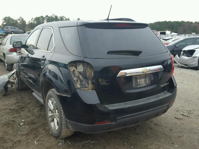 2GNALPEK6D6267260 - 2013 CHEVROLET EQUINOX LT BLACK photo 3