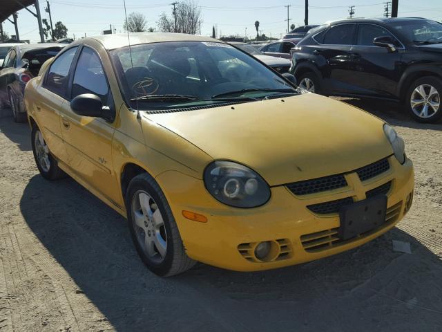 1B3ES76F43D136389 - 2003 DODGE NEON R/T YELLOW photo 1