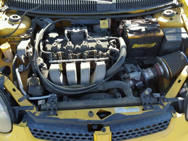 1B3ES76F43D136389 - 2003 DODGE NEON R/T YELLOW photo 7