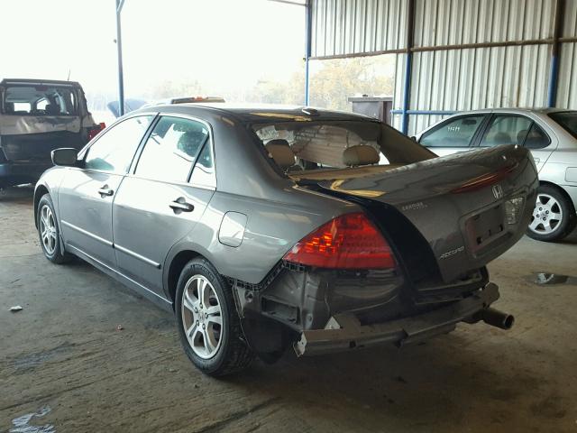 1HGCM56717A014000 - 2007 HONDA ACCORD EX GRAY photo 3