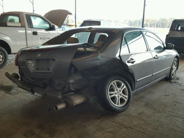 1HGCM56717A014000 - 2007 HONDA ACCORD EX GRAY photo 4