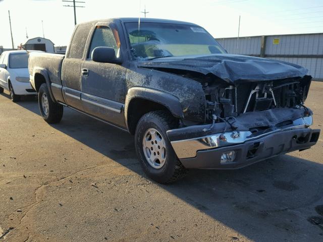 2GCEK19T541124147 - 2004 CHEVROLET SILVERADO BLACK photo 1