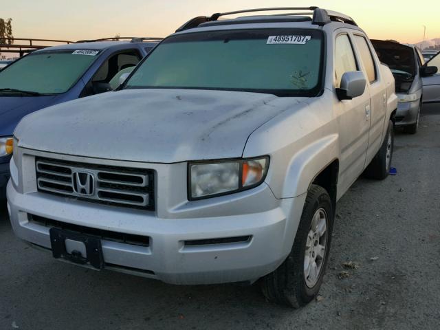 2HJYK16516H506863 - 2006 HONDA RIDGELINE SILVER photo 2