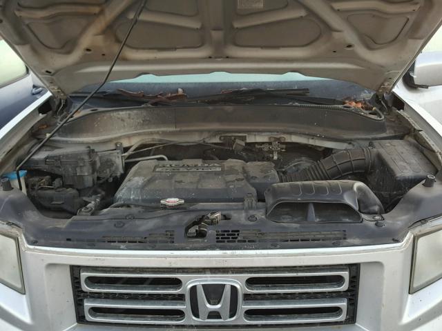 2HJYK16516H506863 - 2006 HONDA RIDGELINE SILVER photo 7