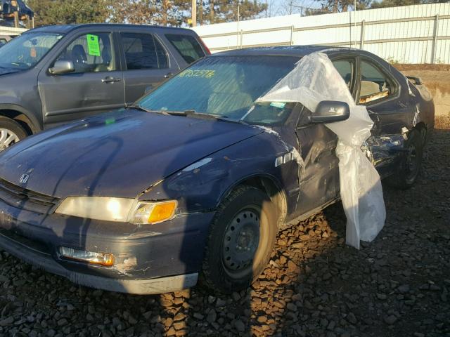 1HGCD7259RA044347 - 1994 HONDA ACCORD EX BLUE photo 2