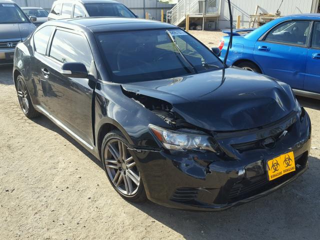 JTKJF5C77D3058709 - 2013 TOYOTA SCION TC BLACK photo 1