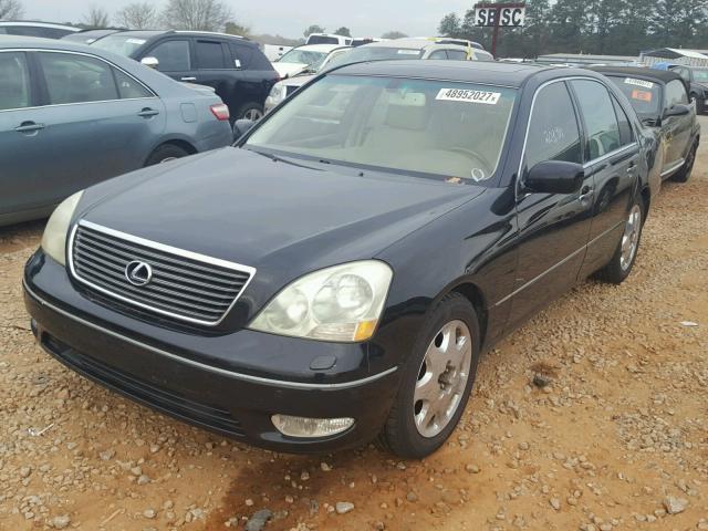 JTHBN30F610007177 - 2001 LEXUS LS 430 BLACK photo 2