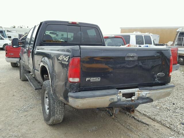 3FTNW21L5YMA53665 - 2000 FORD F250 SUPER BLACK photo 3