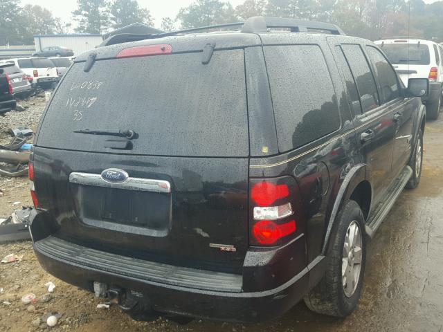 1FMEU63E07UB50838 - 2007 FORD EXPLORER X BLACK photo 4