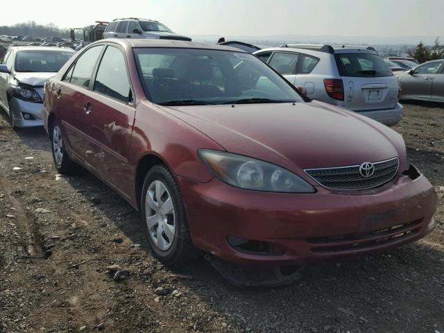 4T1BE32KX4U375656 - 2004 TOYOTA CAMRY LE ბურგუნდია ფოტო 1