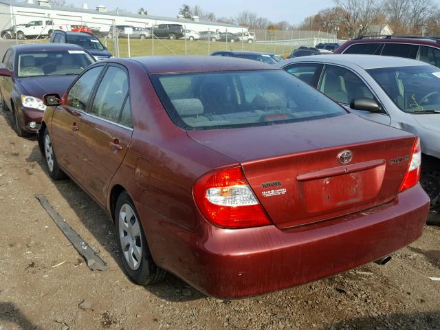 4T1BE32KX4U375656 - 2004 TOYOTA CAMRY LE ბურგუნდია ფოტო 3