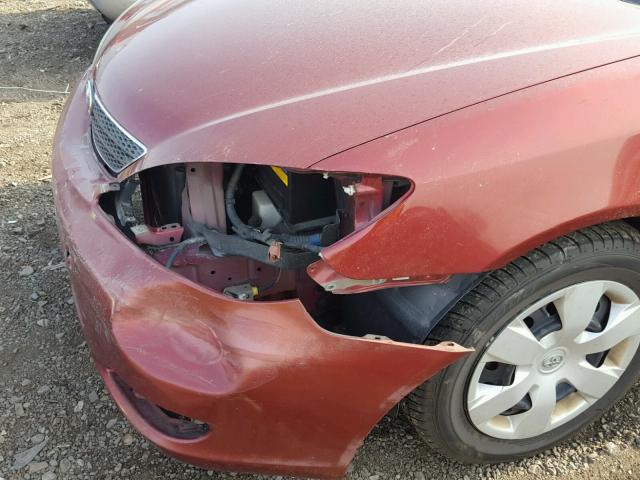 4T1BE32KX4U375656 - 2004 TOYOTA CAMRY LE ბურგუნდია ფოტო 9