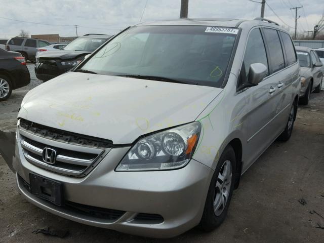 5FNRL38786B457070 - 2006 HONDA ODYSSEY EX SILVER photo 2