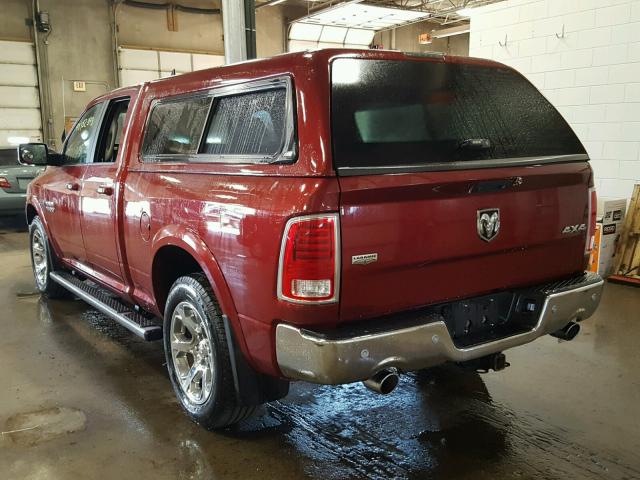 1C6RR7JM1FS663279 - 2015 RAM 1500 LARAM RED photo 3