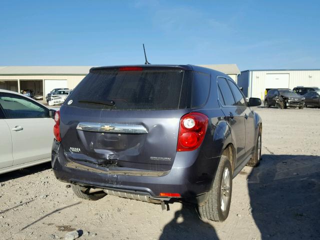 2GNALBEK9D6273301 - 2013 CHEVROLET EQUINOX LS BLUE photo 4