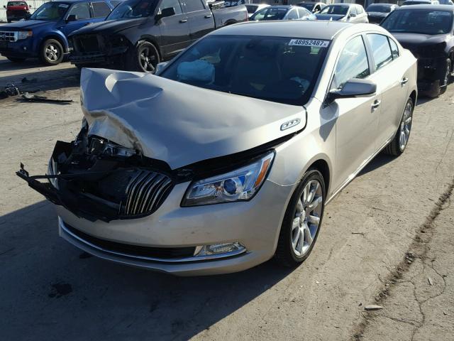 1G4GD5G30EF305403 - 2014 BUICK LACROSSE P GOLD photo 2