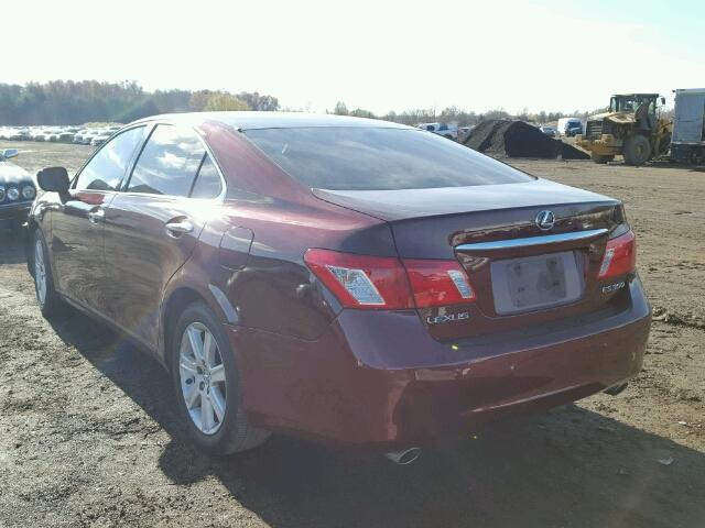 JTHBJ46G372113701 - 2007 LEXUS ES 350 BURGUNDY photo 3