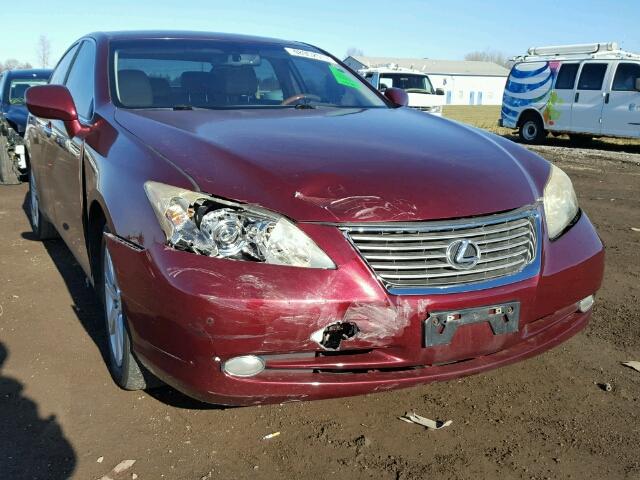 JTHBJ46G372113701 - 2007 LEXUS ES 350 BURGUNDY photo 9