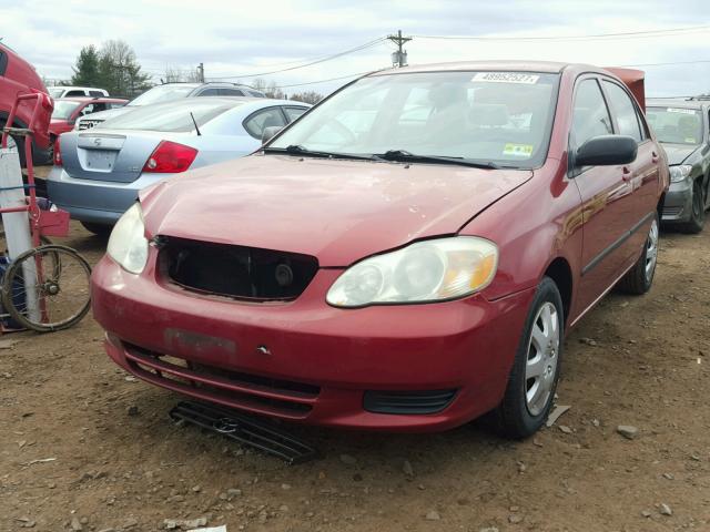 JTDBR32E442048698 - 2004 TOYOTA COROLLA CE RED photo 2