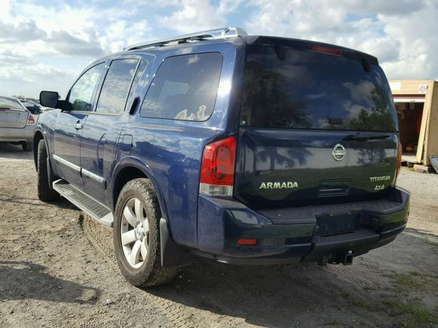 5N1AA0NC0AN620075 - 2010 NISSAN ARMADA SE BLUE photo 2