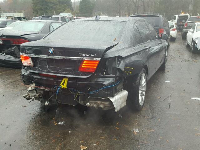 WBAKB8C53BCY66847 - 2011 BMW 750LI BLUE photo 4
