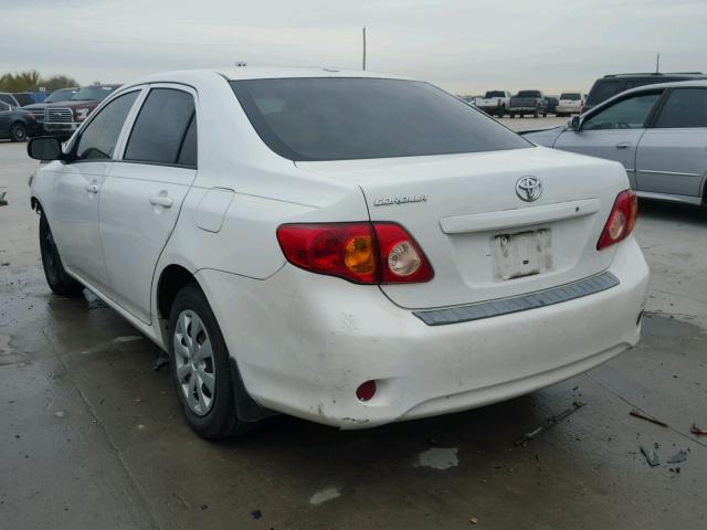 1NXBU40E59Z002053 - 2009 TOYOTA COROLLA BA WHITE photo 3