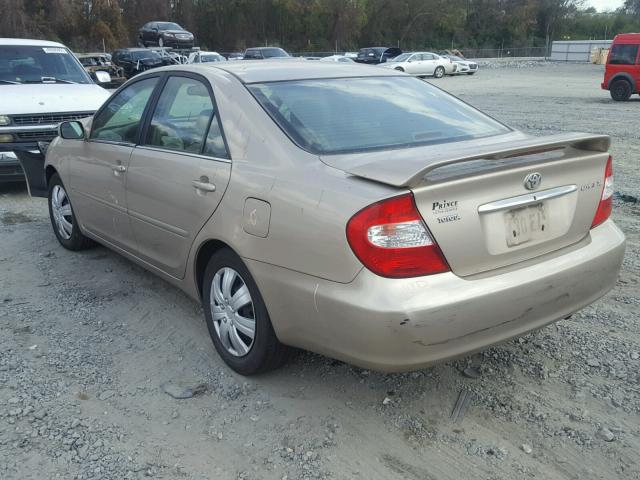 4T1BE32K14U806482 - 2004 TOYOTA CAMRY LE GOLD photo 3