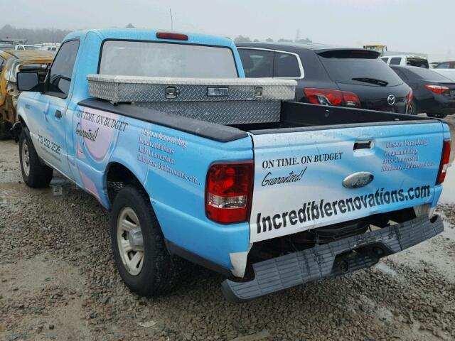 1FTYR10D48PA83503 - 2008 FORD RANGER BLUE photo 3