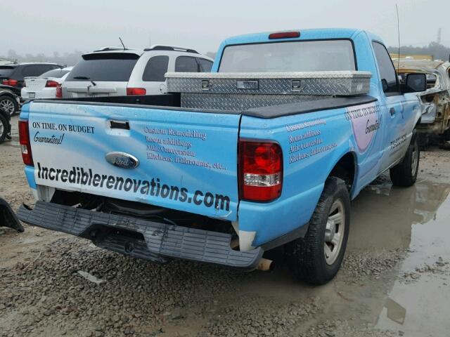 1FTYR10D48PA83503 - 2008 FORD RANGER BLUE photo 4