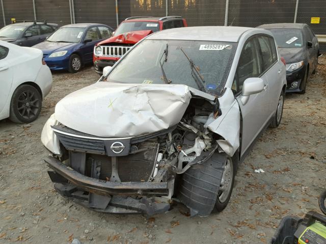 3N1BC13E87L383246 - 2007 NISSAN VERSA S SILVER photo 2