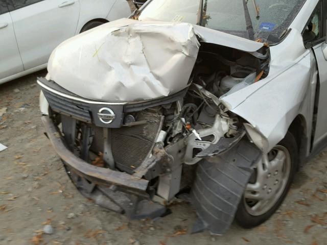 3N1BC13E87L383246 - 2007 NISSAN VERSA S SILVER photo 9