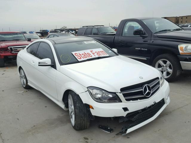 WDDGJ5HB4FG438914 - 2015 MERCEDES-BENZ C 350 WHITE photo 1