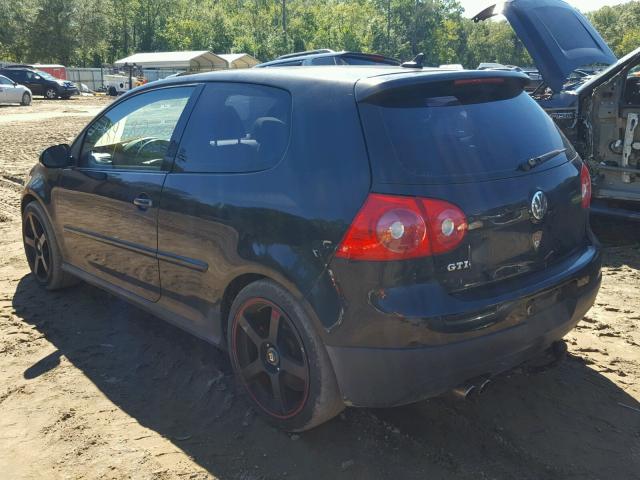 WVWFV71K88W206440 - 2008 VOLKSWAGEN GTI BLACK photo 3